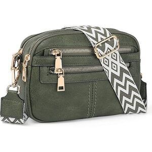 Crossbody Bags For Women, 6-Pockets Cross Body Purse, Vegan Leather Handbags